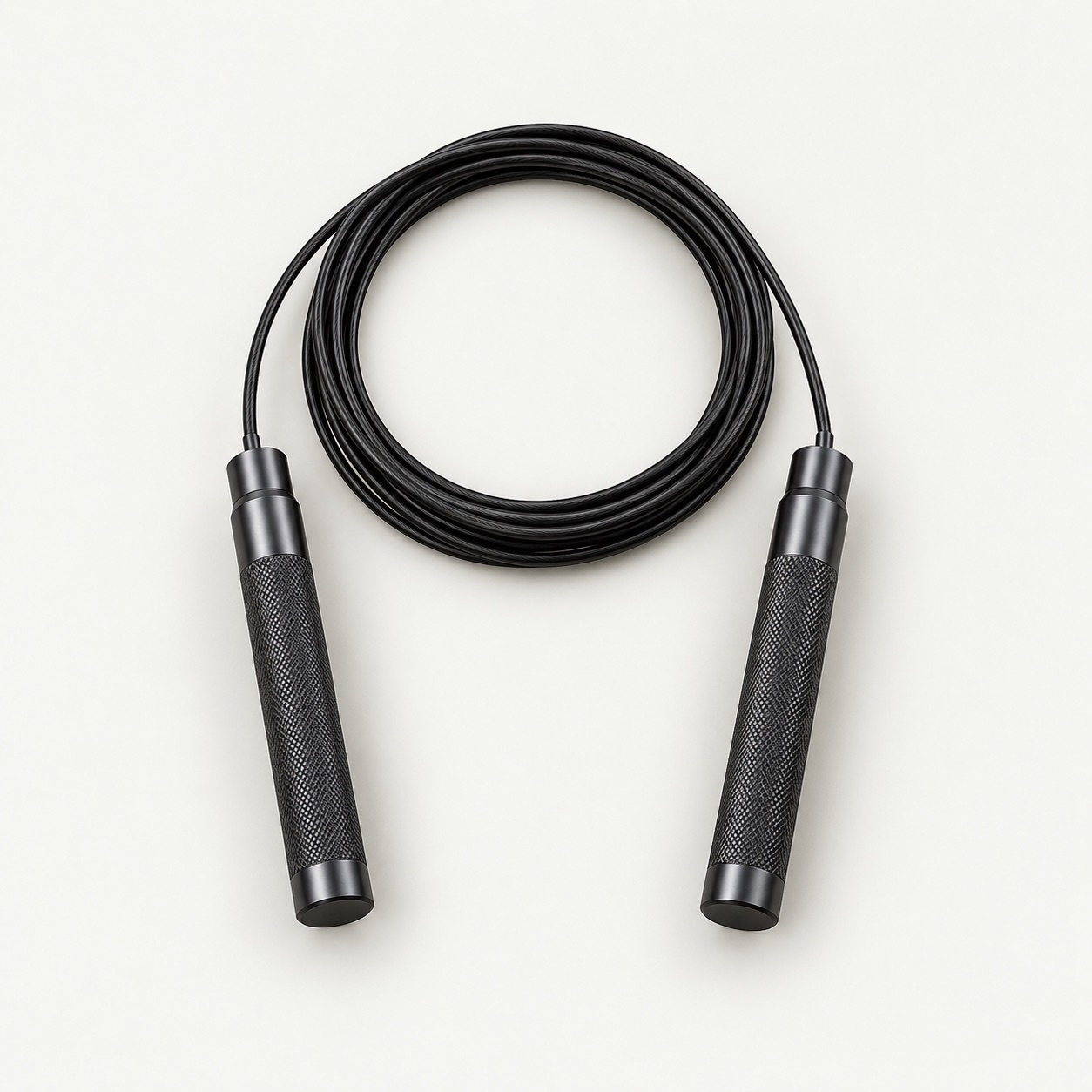 Black speed skipping rope